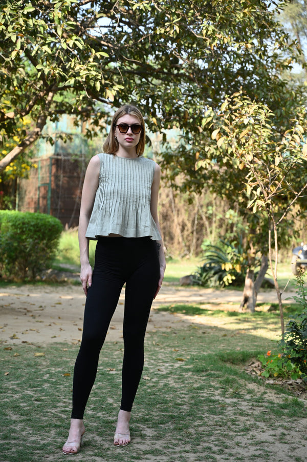 Bold Olive Green – Sleeveless Fit