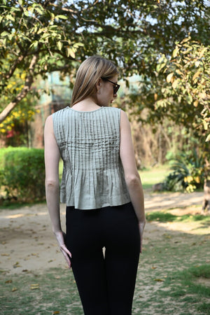 Bold Olive Green – Sleeveless Fit