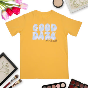 Yellow pure cotton Printed T-shirt