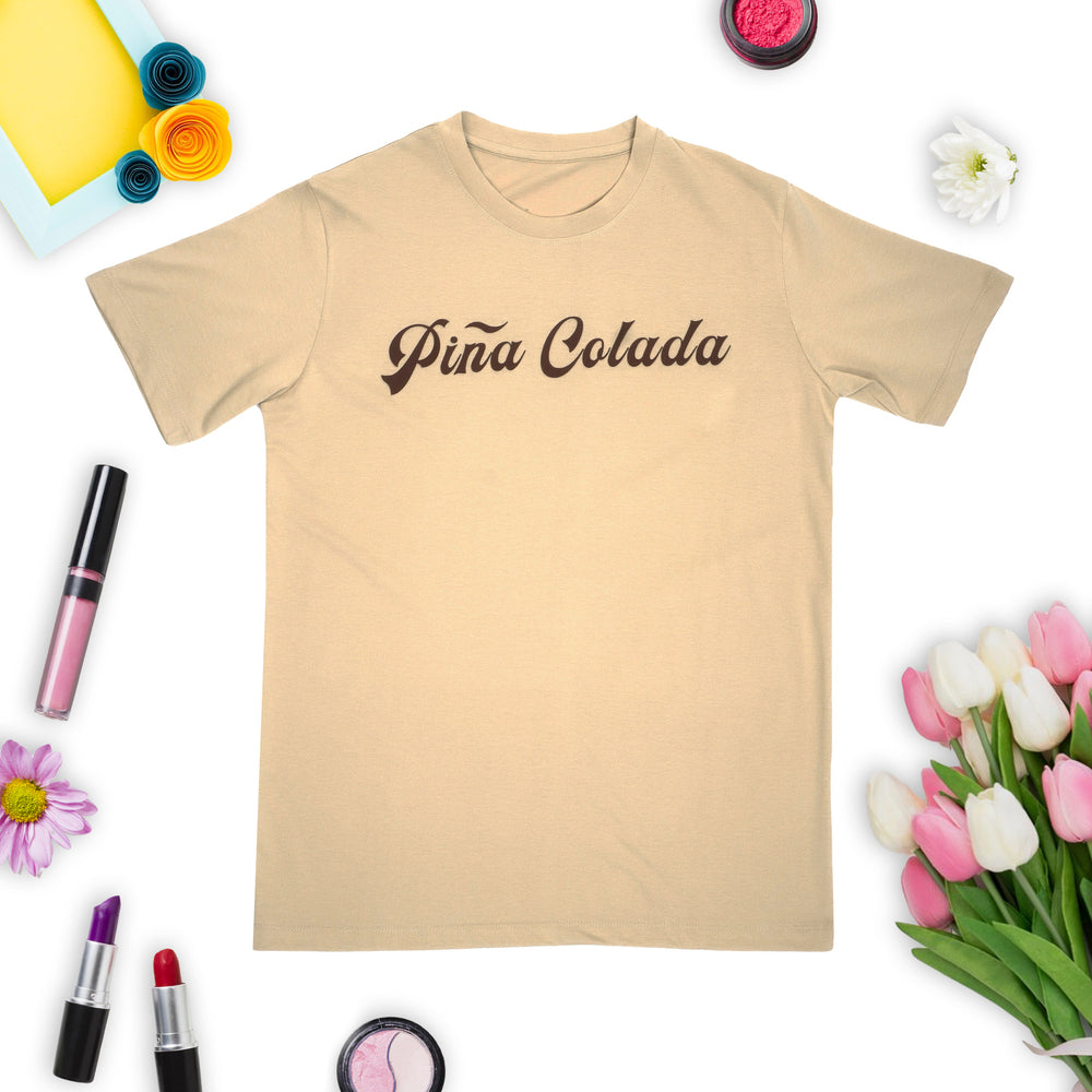 Pina Colada Chic Grey T-Shirt