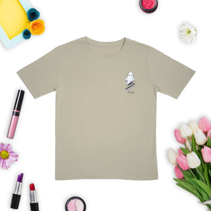 Trendy Beige T-Shirt – Skateboard Graphic