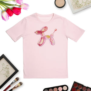 Light Pink Horse Print Tee – Interlock Cotton