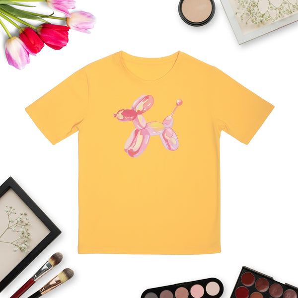 Yellow Horse Print Tee – Interlock Cotton