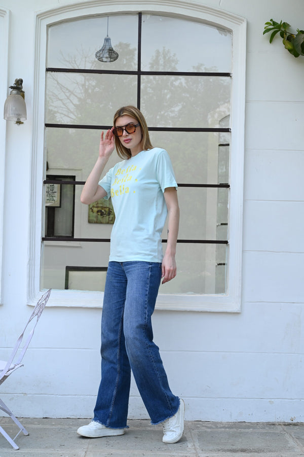 Cool &amp; Stylish Light Blue Bella Tee