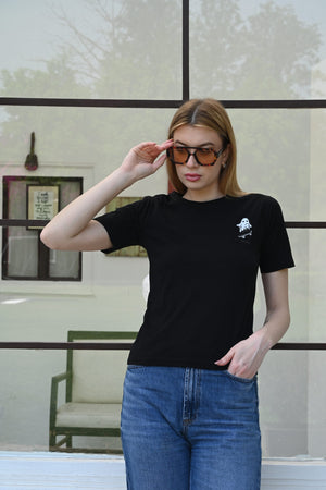 Cool &amp; Casual Black  T-shirt