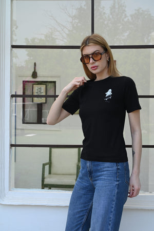 Cool &amp; Casual Black  T-shirt