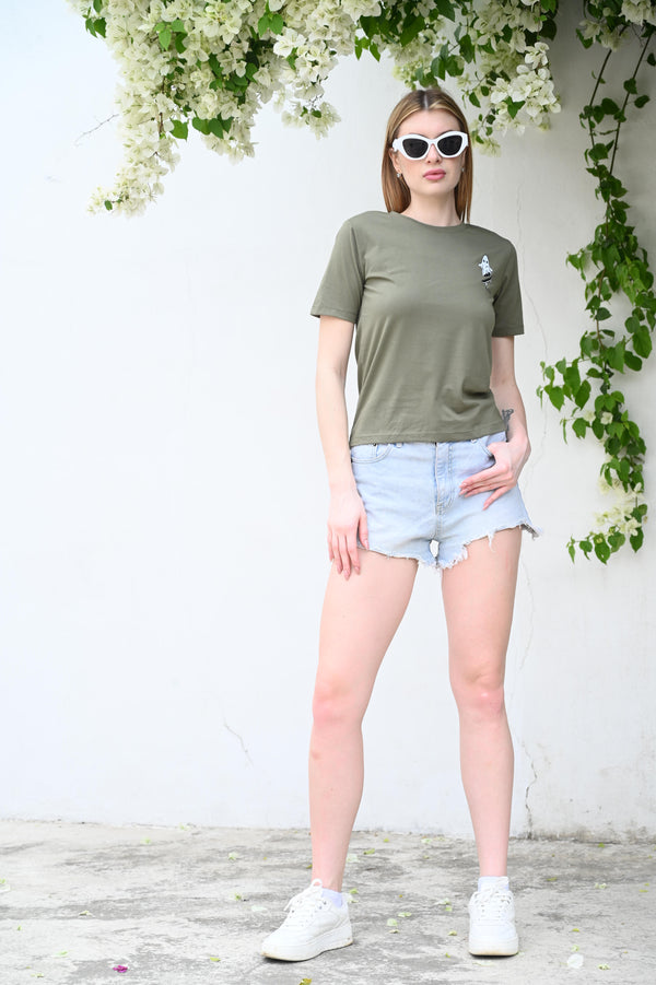 Cool & Casual Olive Green T-shirt