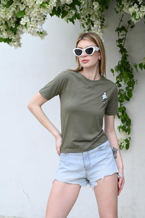 Cool & Casual Olive Green T-shirt