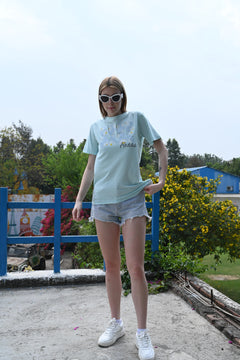 Blue Shade Printed T-shirt