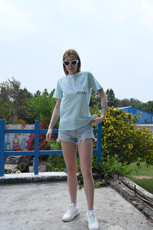 Blue Shade Printed T-shirt