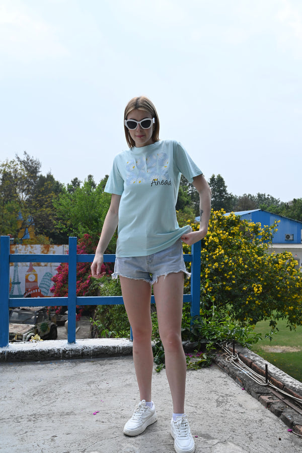 Blue Shade Printed T-shirt