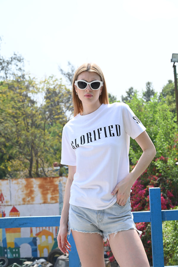 Glorified Graphic Tee in White