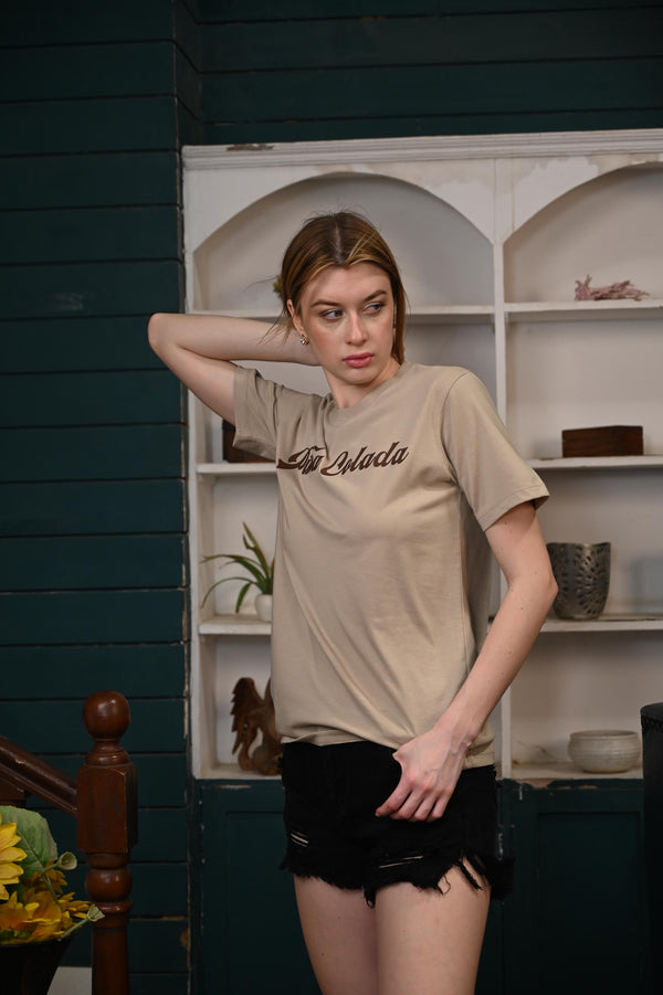 Pina Colada Chic Grey T-Shirt