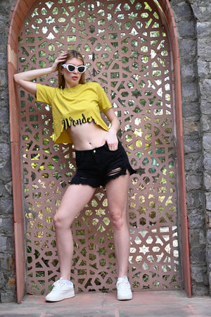 Yellow shade Wonder Print T-Shirt
