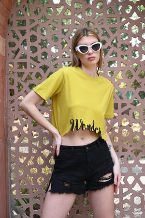 Yellow shade Wonder Print T-Shirt