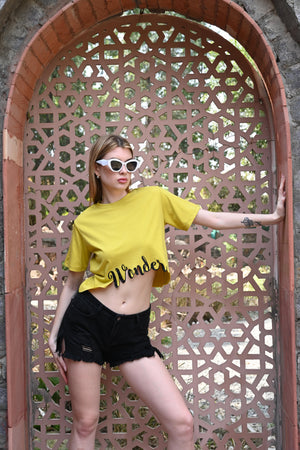 Yellow shade Wonder Print T-Shirt