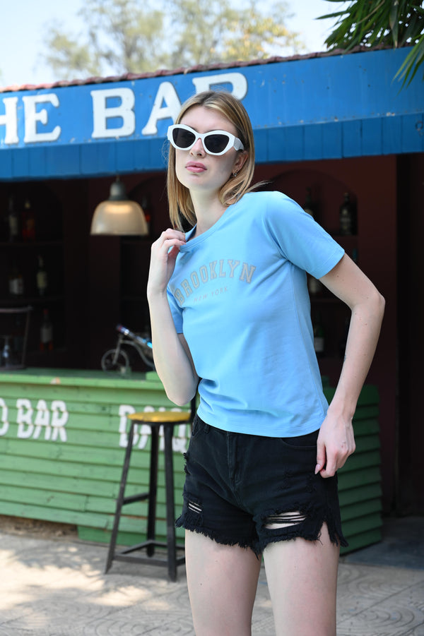 Brooklyn Vibes – Blue T-Shirt
