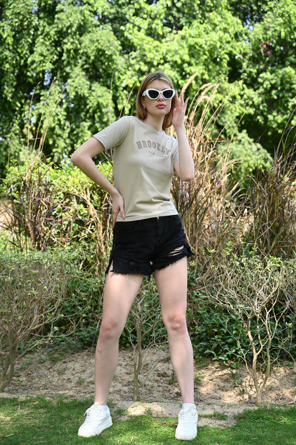 Brooklyn Vibes – Light Green T-Shirt