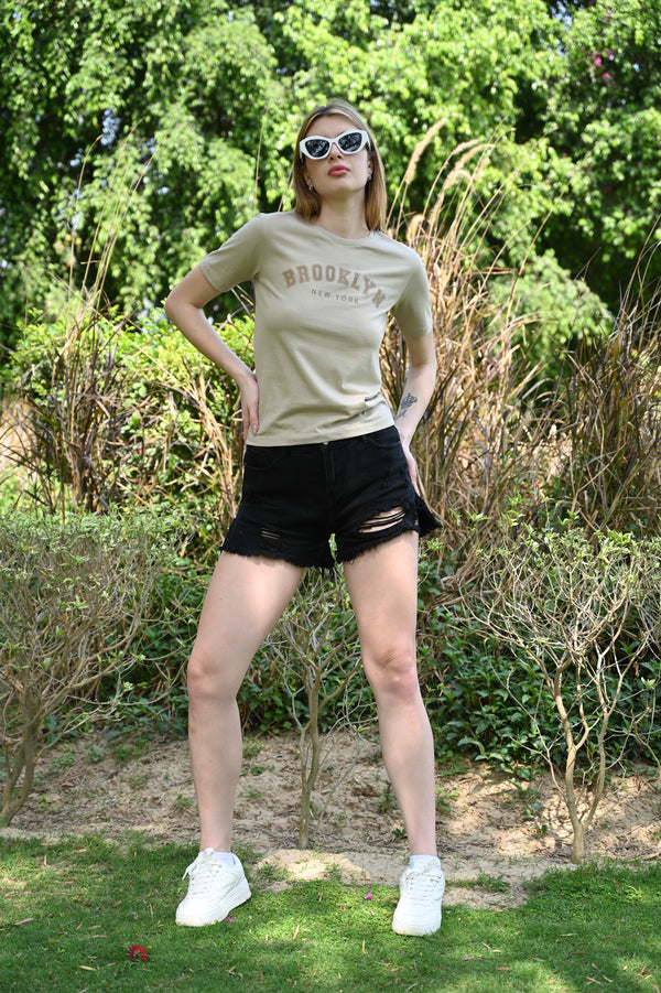 Brooklyn Vibes – Light Green T-Shirt