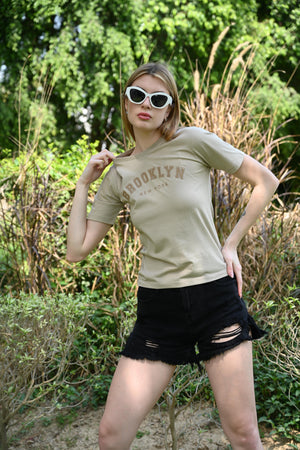 Brooklyn Vibes – Light Green T-Shirt