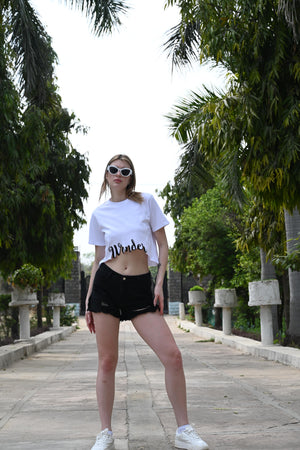 Bold Wonder Print T-Shirt in White