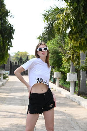 Bold Wonder Print T-Shirt in White