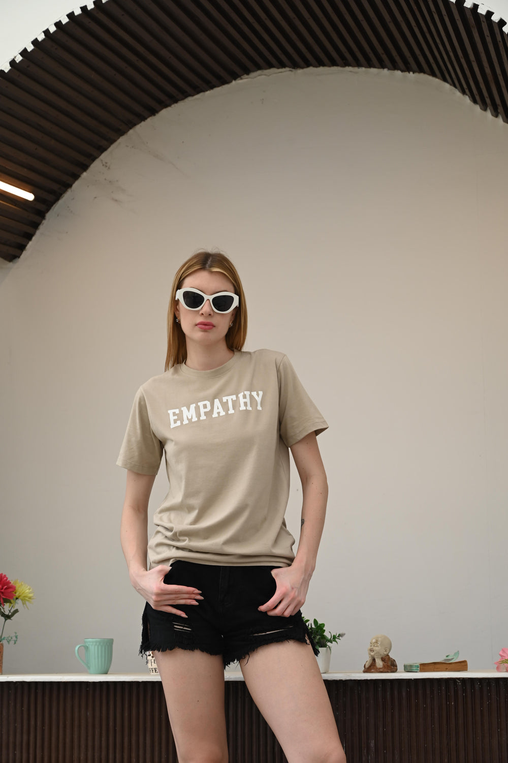 Wear Empathy – Light Brown T-shirt