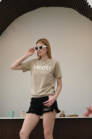 Wear Empathy – Light Brown T-shirt