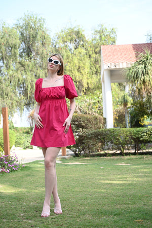 Sleek & Stylish – Maroon Mini Dress