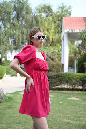 Sleek & Stylish – Maroon Mini Dress