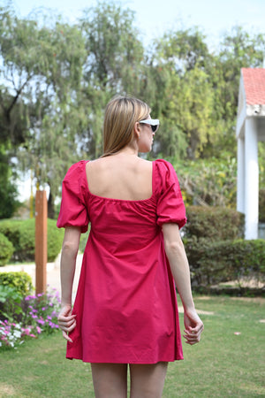 Sleek & Stylish – Maroon Mini Dress