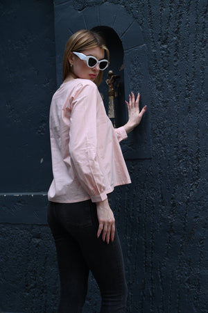 Pretty in Pink – V-Neck Front Design Top