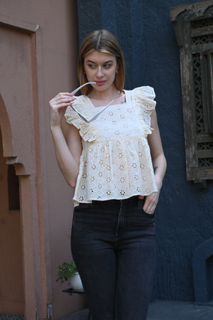 Light Yellow Sleeveless Top | Bright & Breezy