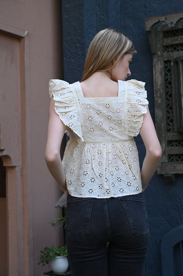 Light Yellow Sleeveless Top | Bright & Breezy
