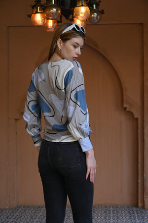 Printed Full Sleeve Shirt Top | Stylish & Comfortable