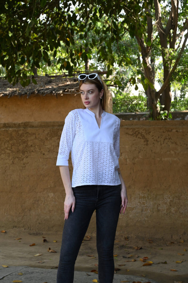 Half Sleeve Top | Clean & Classic Look