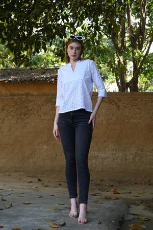Half Sleeve Top | Clean & Classic Look