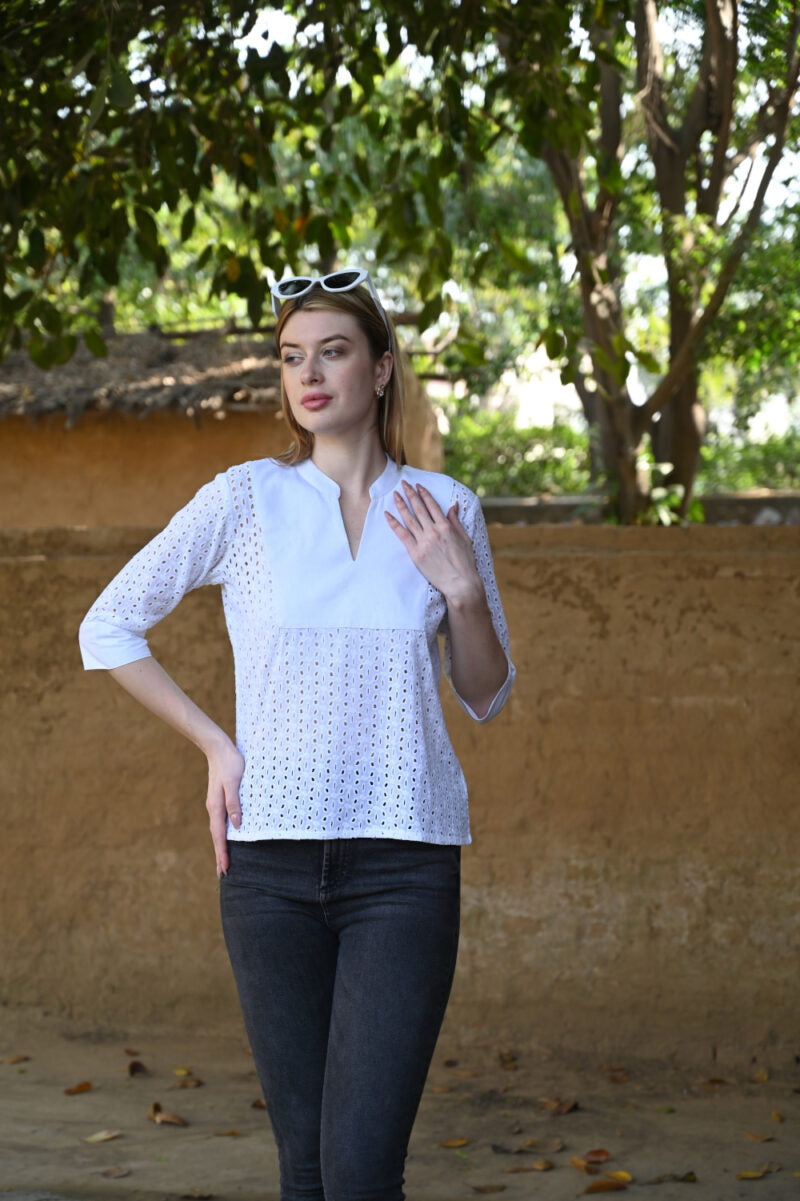 Half Sleeve Top | Clean & Classic Look