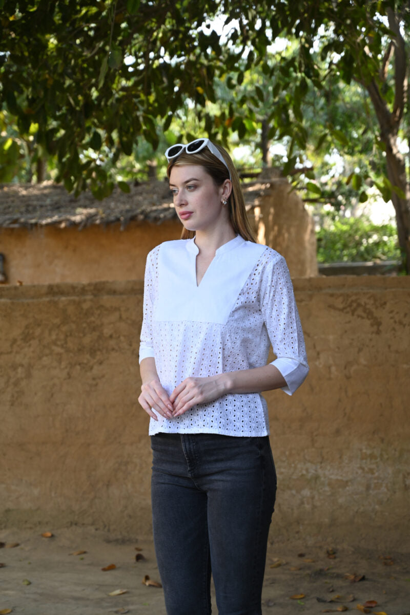 Half Sleeve Top | Clean & Classic Look