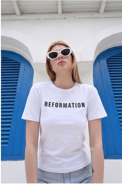 White Interlock Cotton T-Shirt – Reformation
