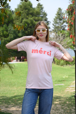 Printed interlock cotton round neck T-shirt