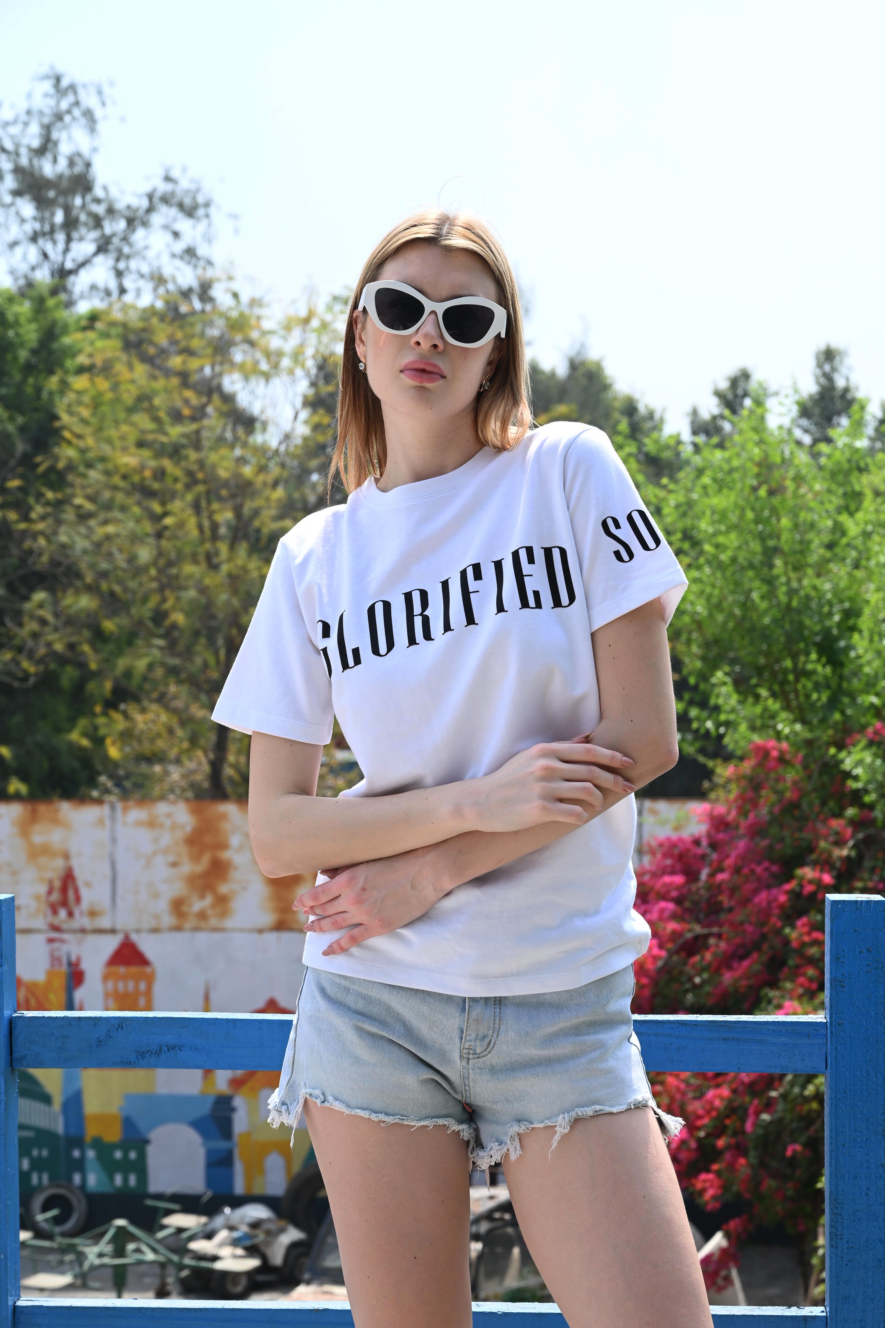 Glorified Graphic Tee in White