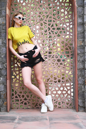 Yellow shade Wonder Print T-Shirt
