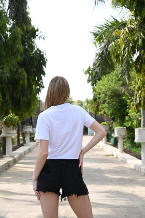 Bold Wonder Print T-Shirt in White