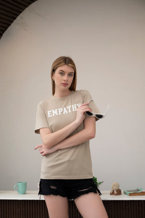 Wear Empathy – Light Brown T-shirt
