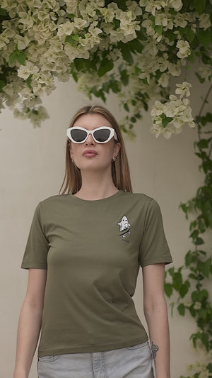 Cool & Casual Olive Green T-shirt